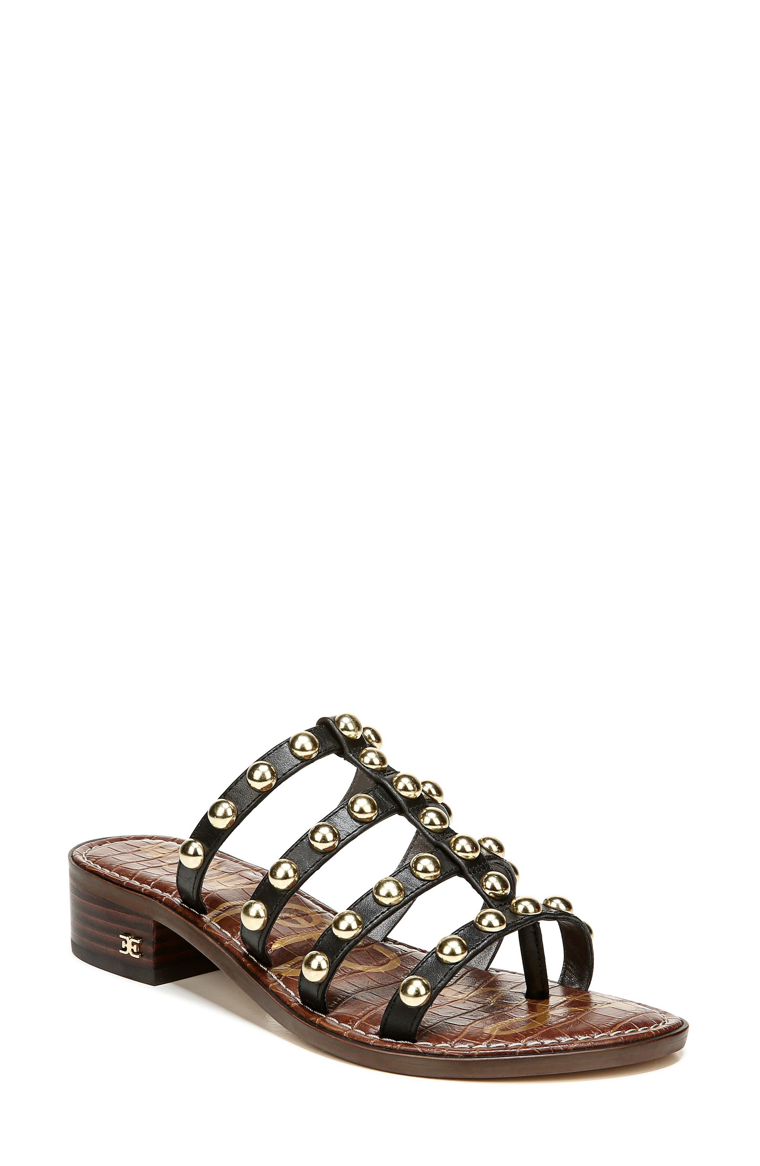 Sam Edelman Juniper Studded Gladiator Slide Sandal, Main, color, 