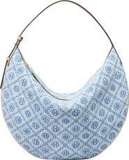 Tory Burch T Monogram Denim Shoulder Bag