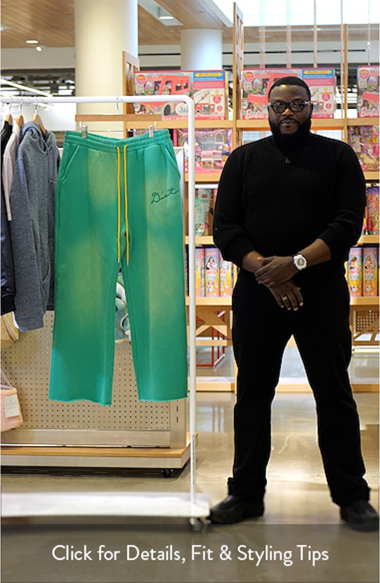 Blanket Stitch Ombré Sweatpants, sales video thumbnail