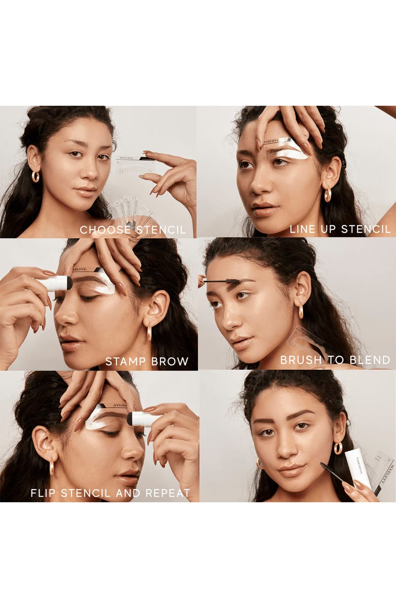 MADLUVV Brow Stamp Kit, Alternate, color, Nearly Black