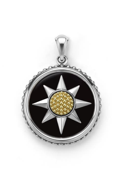 Lagos Anthem Compass Pendant In Two-tone Y