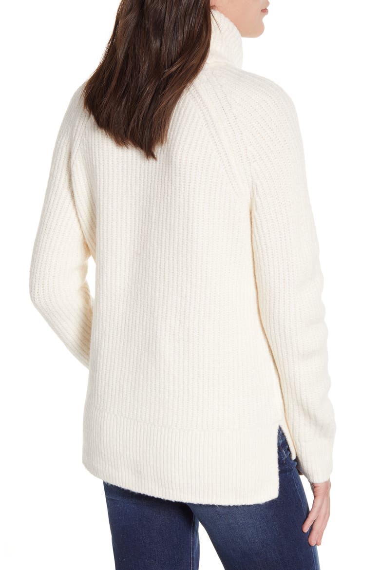 Turtleneck Sweater, Alternate, color, ANTIQUE CREAM