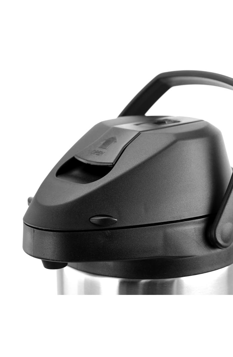 Megachef 5L Stainless Steel Airpot Hot Water Dispenser for Coffee and Tea, Alternate, color, Silver