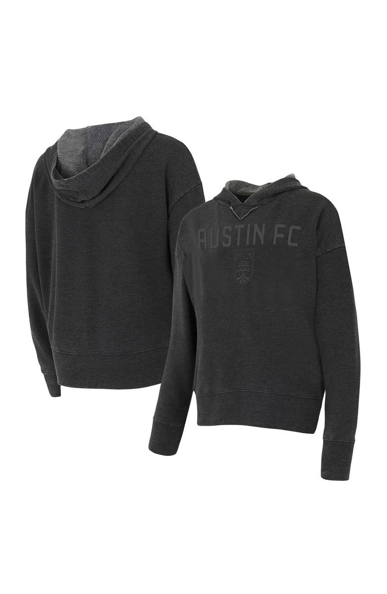 CONCEPTS SPORT Women's Concepts Sport Charcoal Austin FC Volley Hoodie Long Sleeve T-Shirt, Main, color, Charcoal