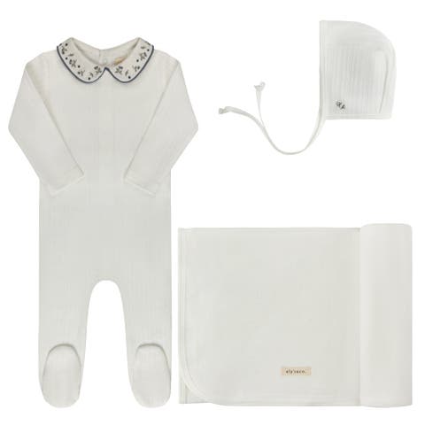 Embroidered Collar Collection - Layette Set