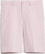 Berle Flat Front Seersucker Shorts