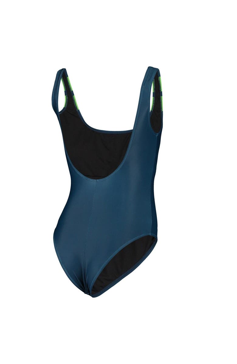 FOCO Women's FOCO College Navy Seattle Seahawks One-Piece Bathing Suit, Alternate, color, 