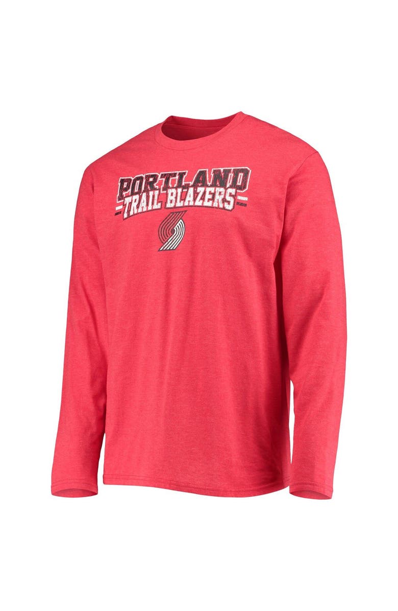 CONCEPTS SPORT Men's Concepts Sport Black/Red Portland Trail Blazers Long Sleeve T-Shirt & Pants Sleep Set, Alternate, color, Red