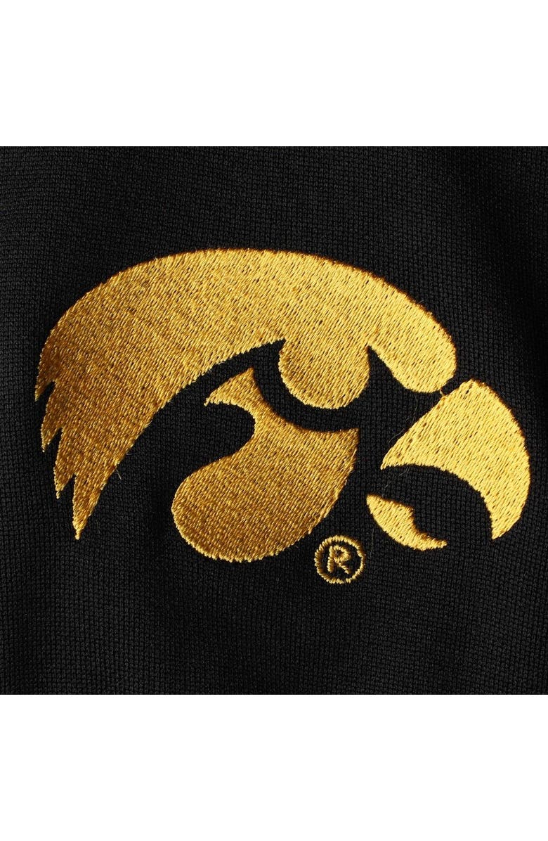 LITTLE KING Girls Youth Black Iowa Hawkeyes Two-Piece Cheer Set, Alternate, color, Black