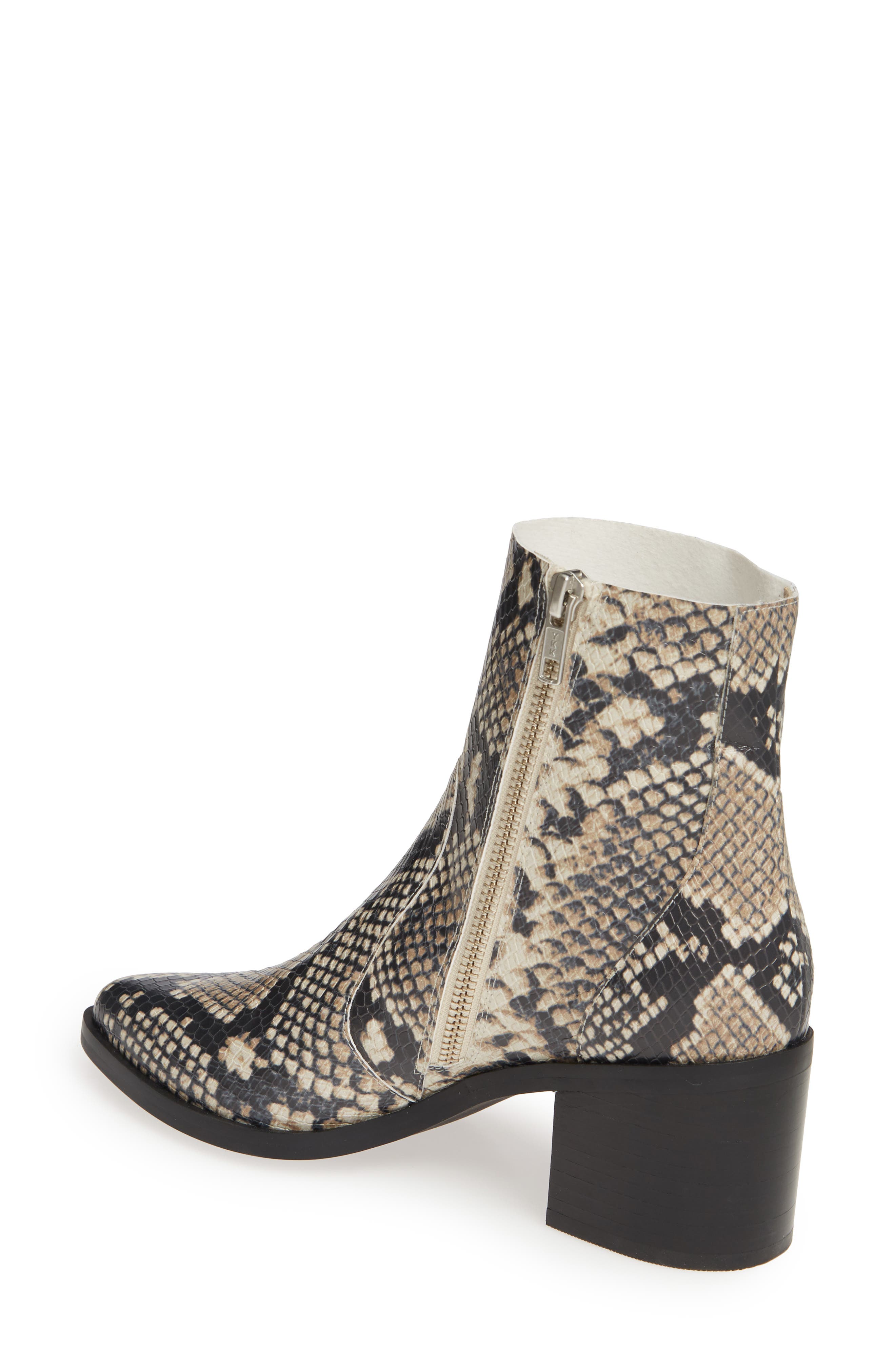 Fern Bootie, Alternate, color, NATURAL SNAKE FAUX LEATHER