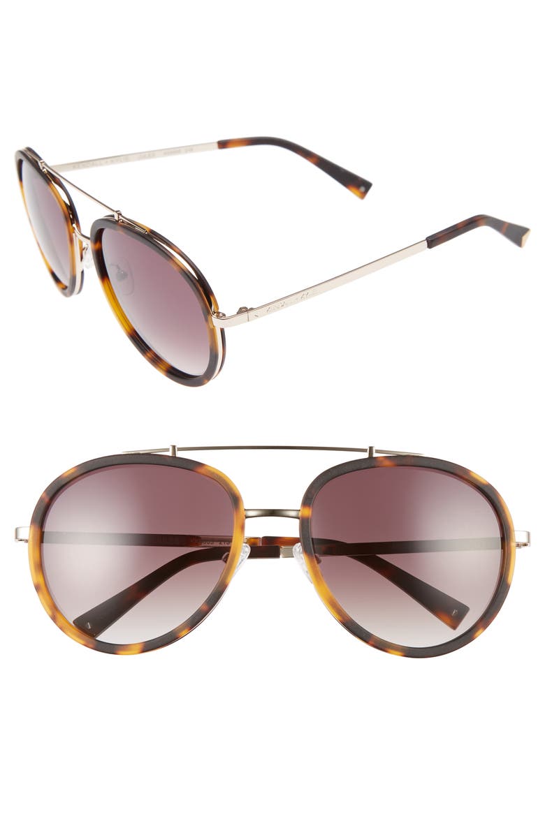 KENDALL + KYLIE Jules 58mm Aviator Sunglasses, Main, color, 