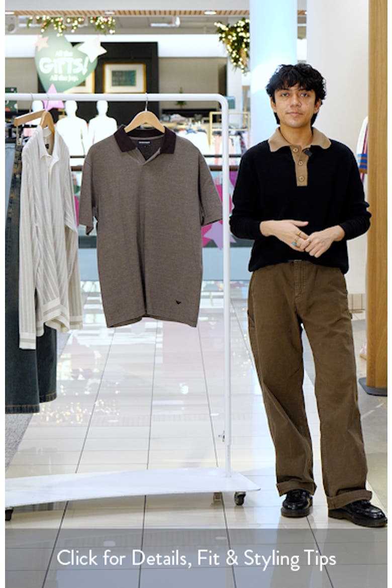 Johnny Collar Heathered Cotton Piqué Polo video