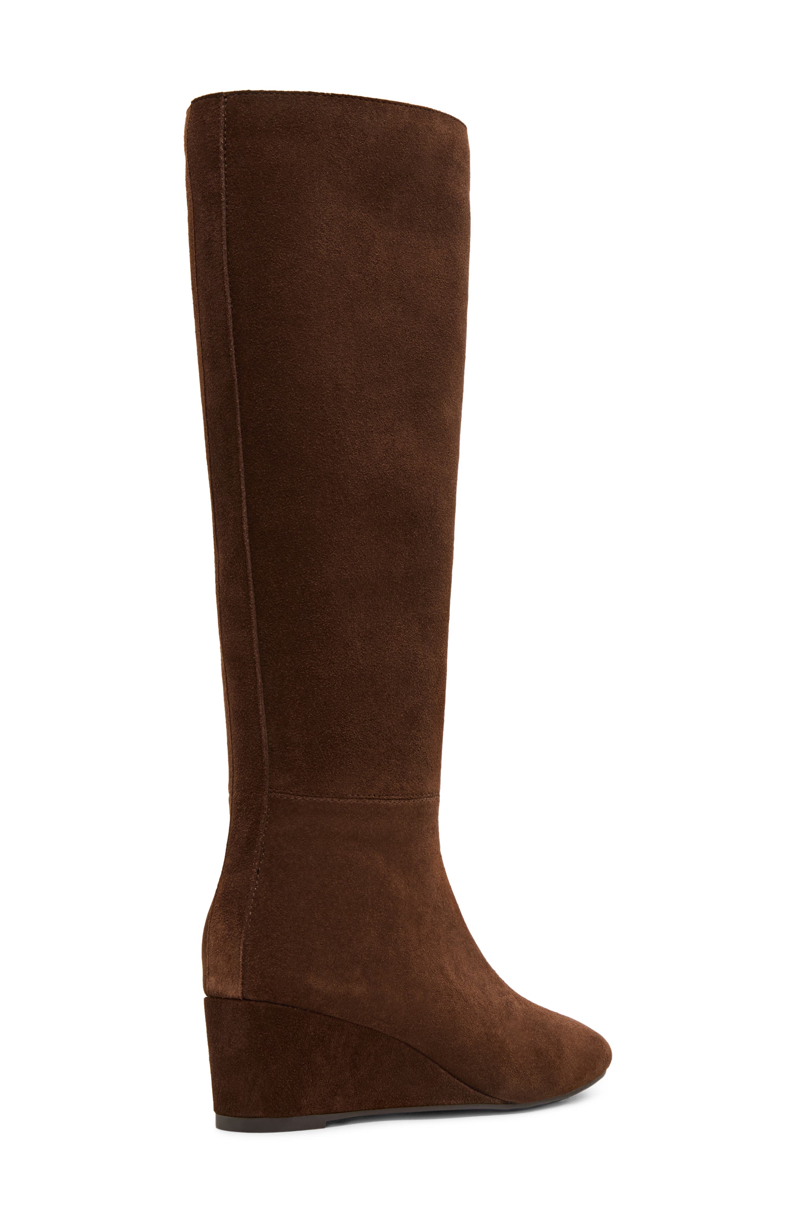 Blondo Bertha Waterproof Leather Knee High Wedge Boot (Women) | Nordstrom