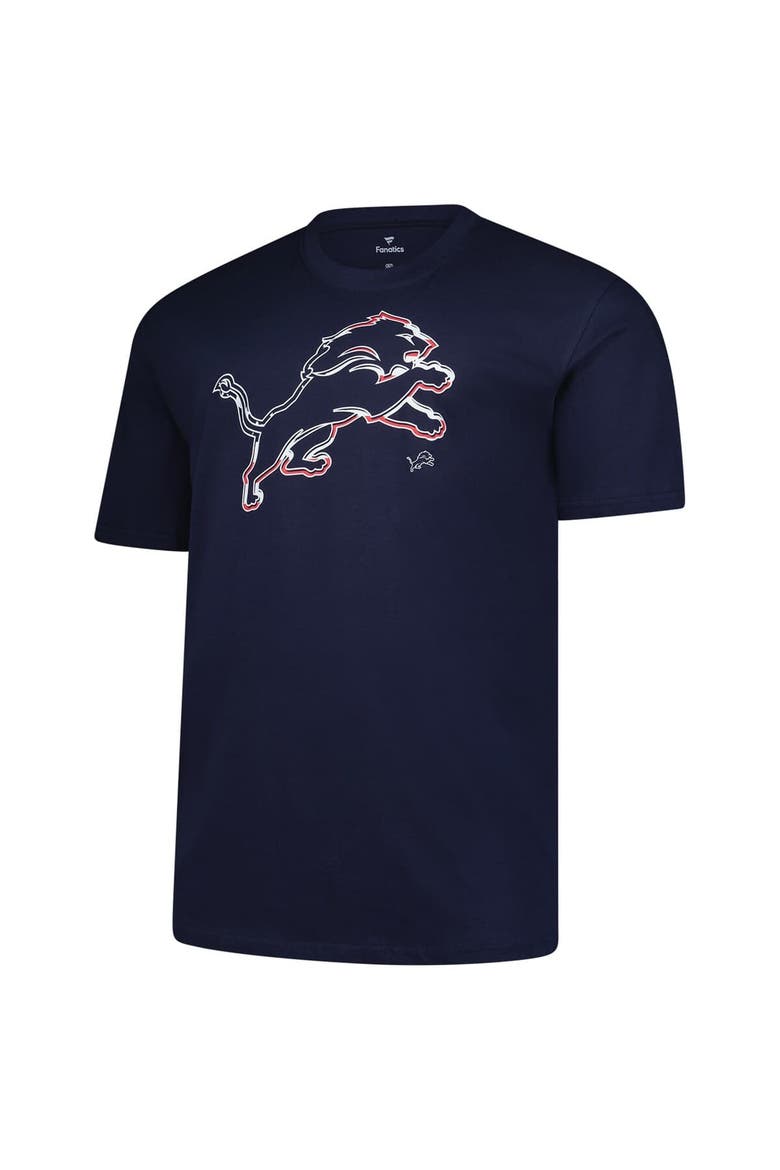 Men's Fanatics  Navy Detroit Lions Big & Tall Americana T-Shirt, Alternate, color, Navy