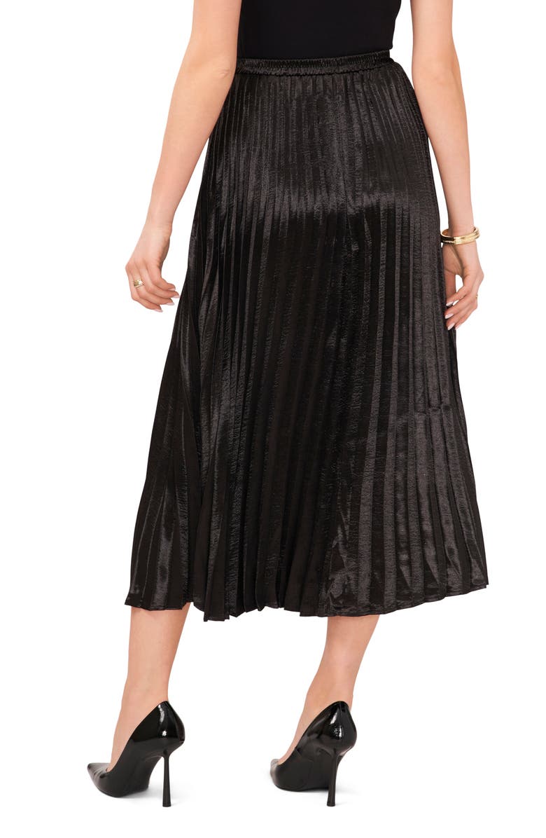 Vince Camuto Pleated Crepe Midi Skirt, Alternate, color, 