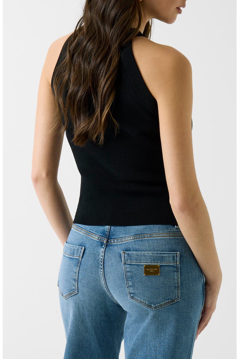 Loli Button Sweater Tank, Alternate, color, BLACK