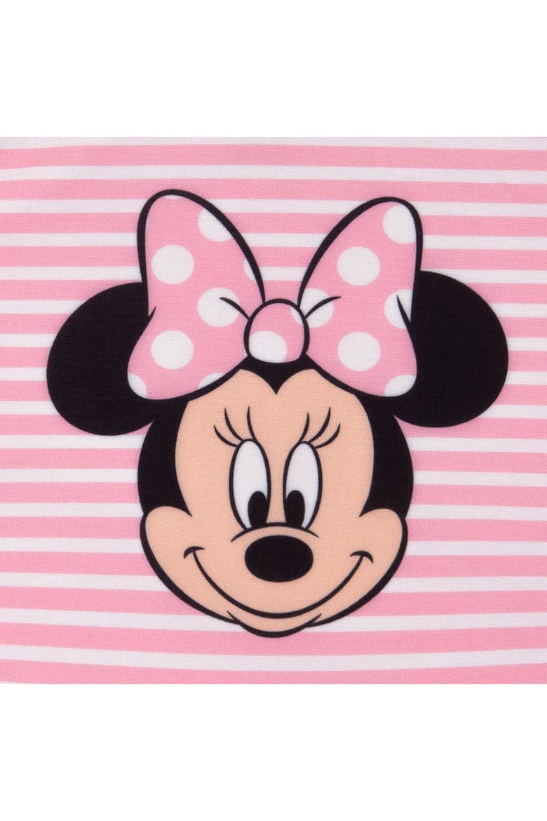 Minnie Mouse UPF 50+ 2-Piece Rash Guard and Bikini Set, Alternate, color, Minnie Mouse Pink