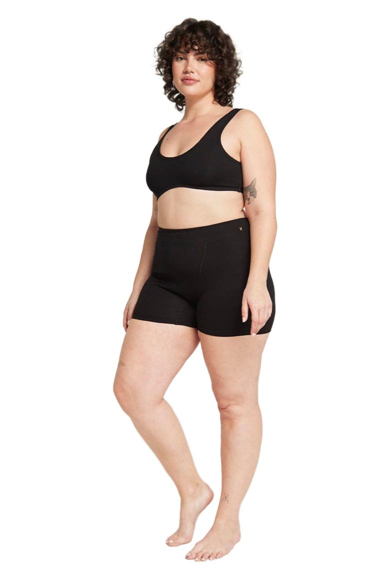 The Organic Cotton Boyfriend Boxer, Alternate, color, Black