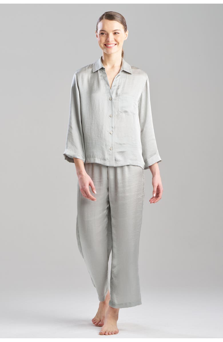 Natori ASHLEY Icon Notch PJ Set, Main, color, Celadon