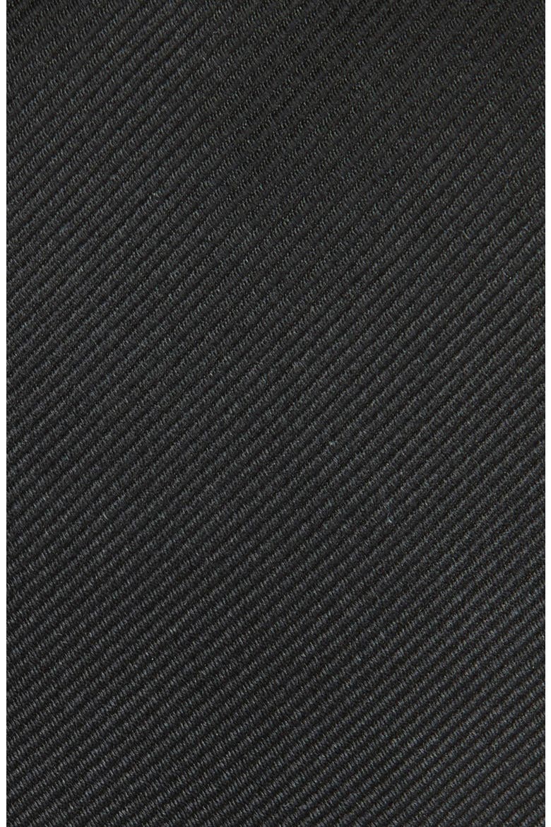 Silk Blend Tie, Alternate, color, BLACK