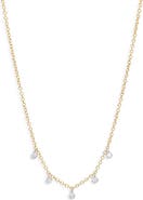 Meira T 14k Gold Diamond Bezel Necklace