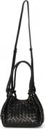 Walter Baker Kinsley Knot Top Handle Woven Leather Bag
