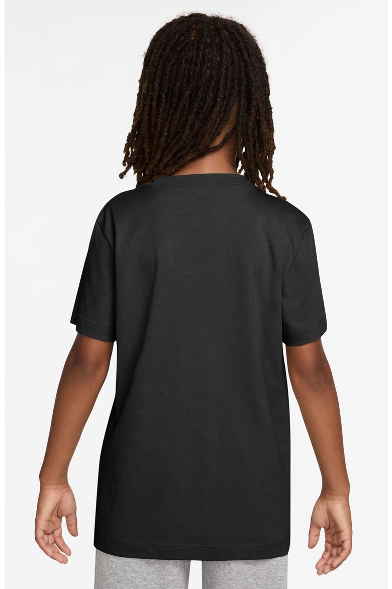 Kids' Boxy Rest & Recover Cotton Graphic T-Shirt, Alternate, color, BLACK
