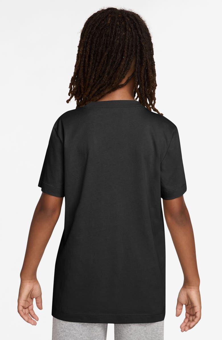 Nike Kids' Boxy Rest & Recover Cotton Graphic T-Shirt, Alternate, color, Black