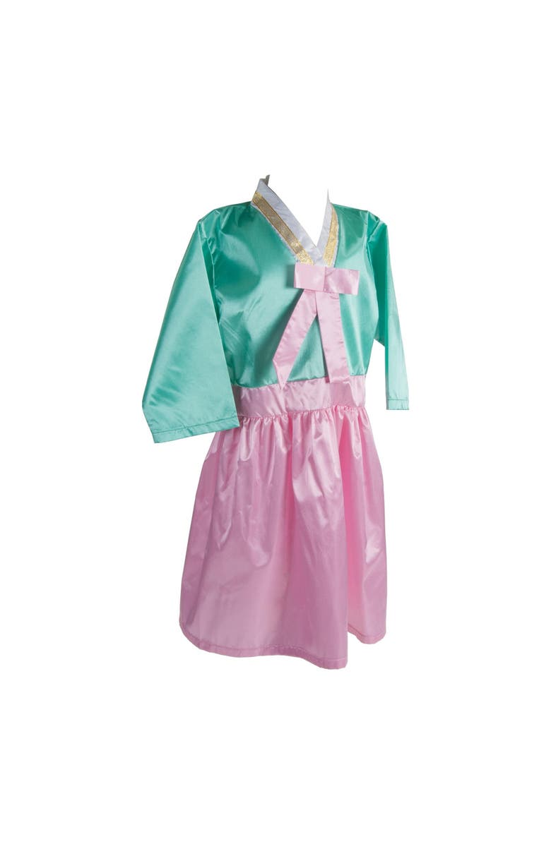 Kaplan Early Learning Company Festive Korean Hanbok Girl Garment, Alternate, color, Multicolor