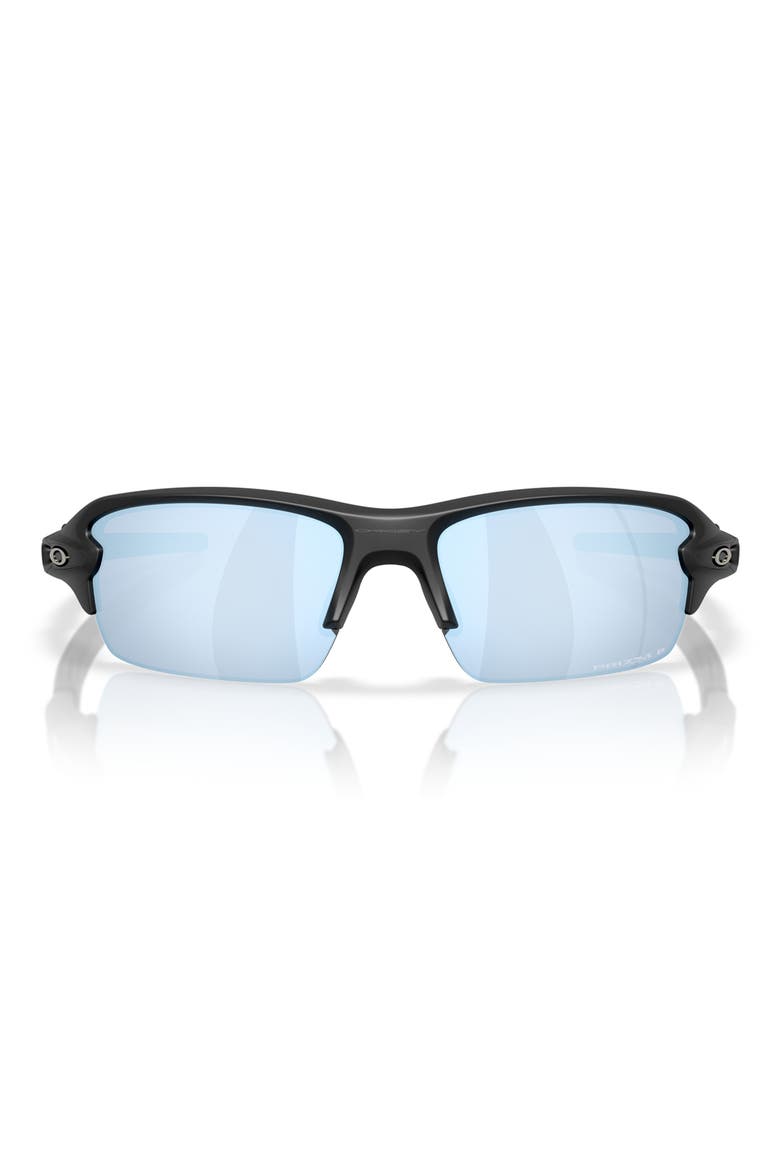 Gender Inclusive Flak 2.0 XL 59mm Polarized Rectangular Sunglasses, Main, color, MATTE BLACK / PRIZM DEEP WATER