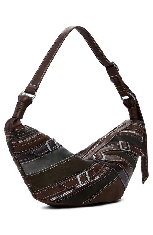 Desigual Medium Patchwork Faux Leather Crossbody Bag In Brown