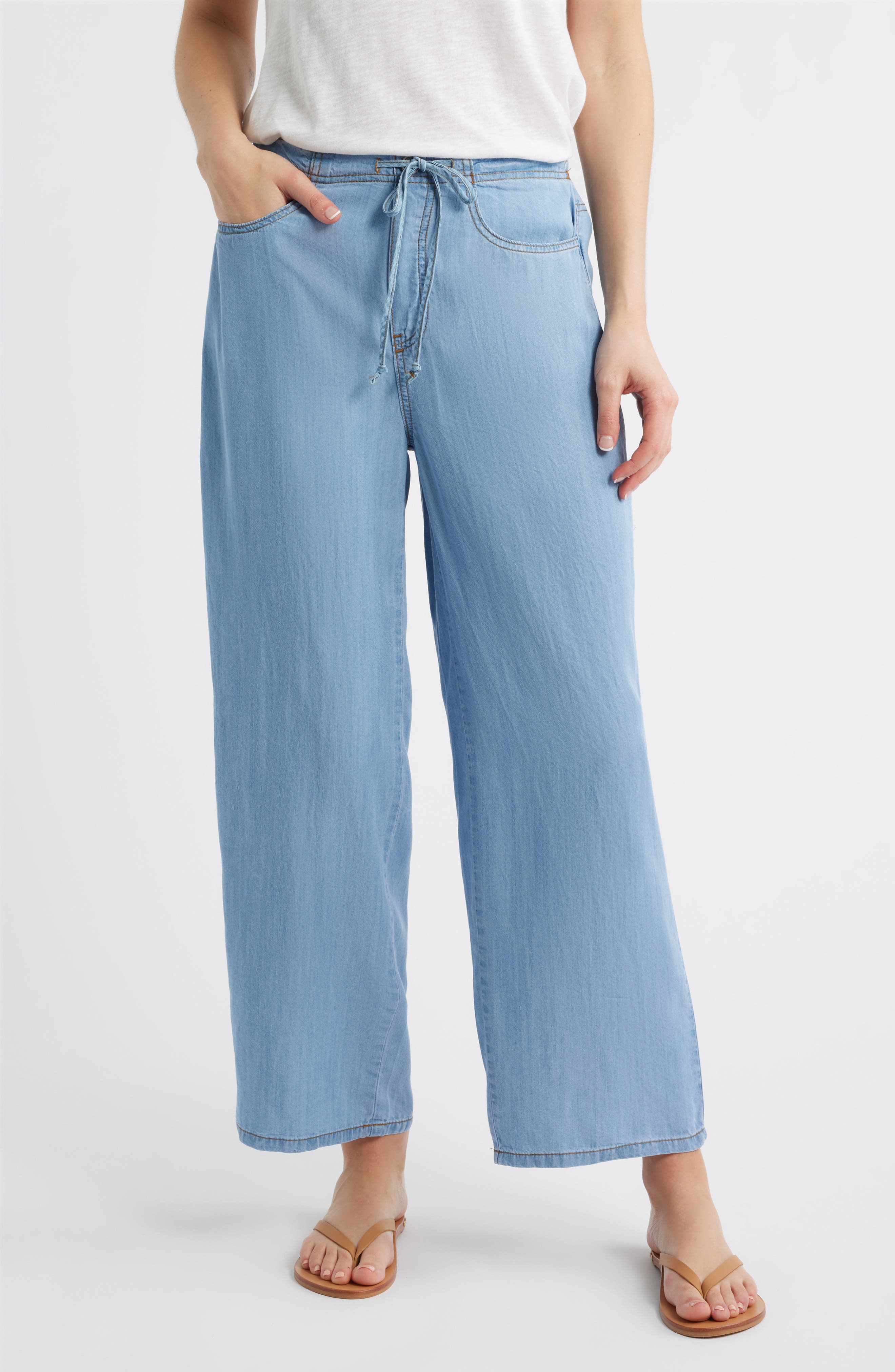 Cass Chambray Drawstring Pants - image 3