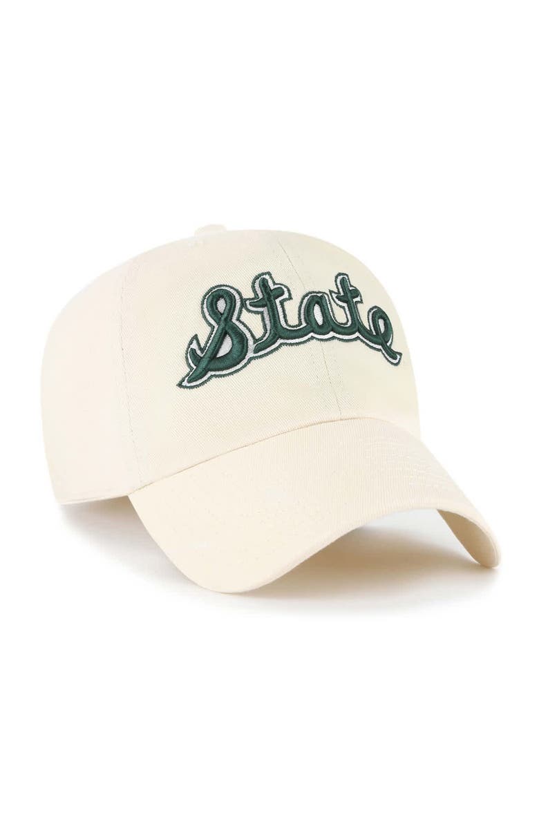 '47 Men's '47 Natural Michigan State Spartans Vault Clean Up Adjustable Hat, Alternate, color, 