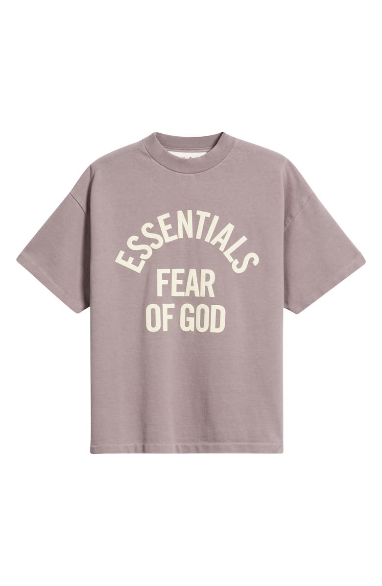 Fear of God Essentials Kids' '90s Campus Short Sleeve Logo Graphic T-Shirt, Main, color, Faded Mauve