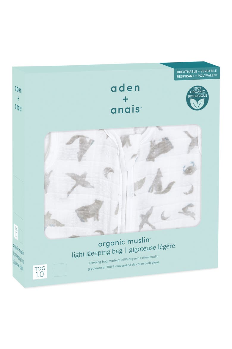 Organic Cotton Muslin Wearable Blanket, Alternate, color, MAP THE STARS GREY