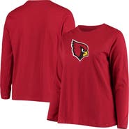 FANATICS Women's Fanatics Branded Cardinal Arizona Cardinals Plus Size Primary Logo Long Sleeve T-Shirt