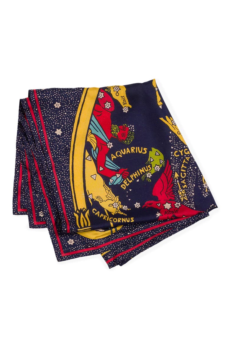 The Scarf It Up Silk Scarf, Alternate, color, COSMOS