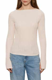 Boat Neck Rib Top