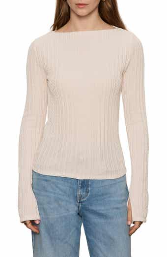 Boat Neck Rib Top