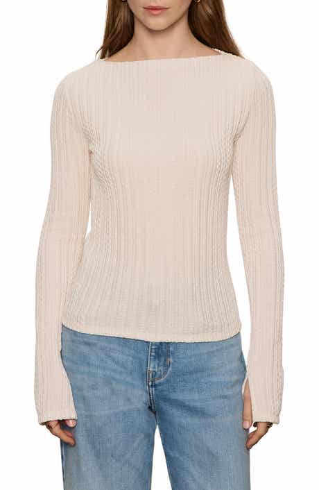 Boat Neck Rib Top