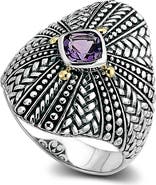 SAMUEL B. Amethyst Shield Ring