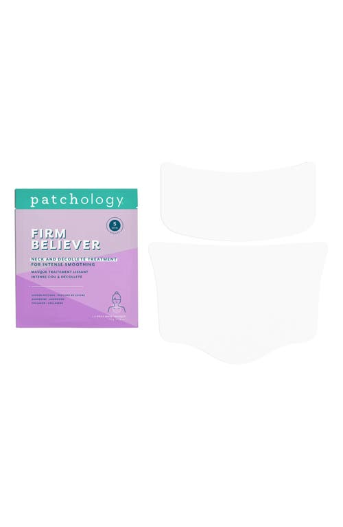 Patchology Firm Believer Neck & Décolleté Smoothing Hydrogel Mask In No Color