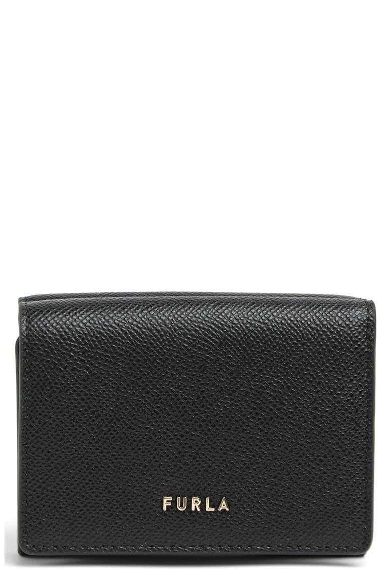 Classic Leather Tri-Fold Wallet, Main, color, NERO