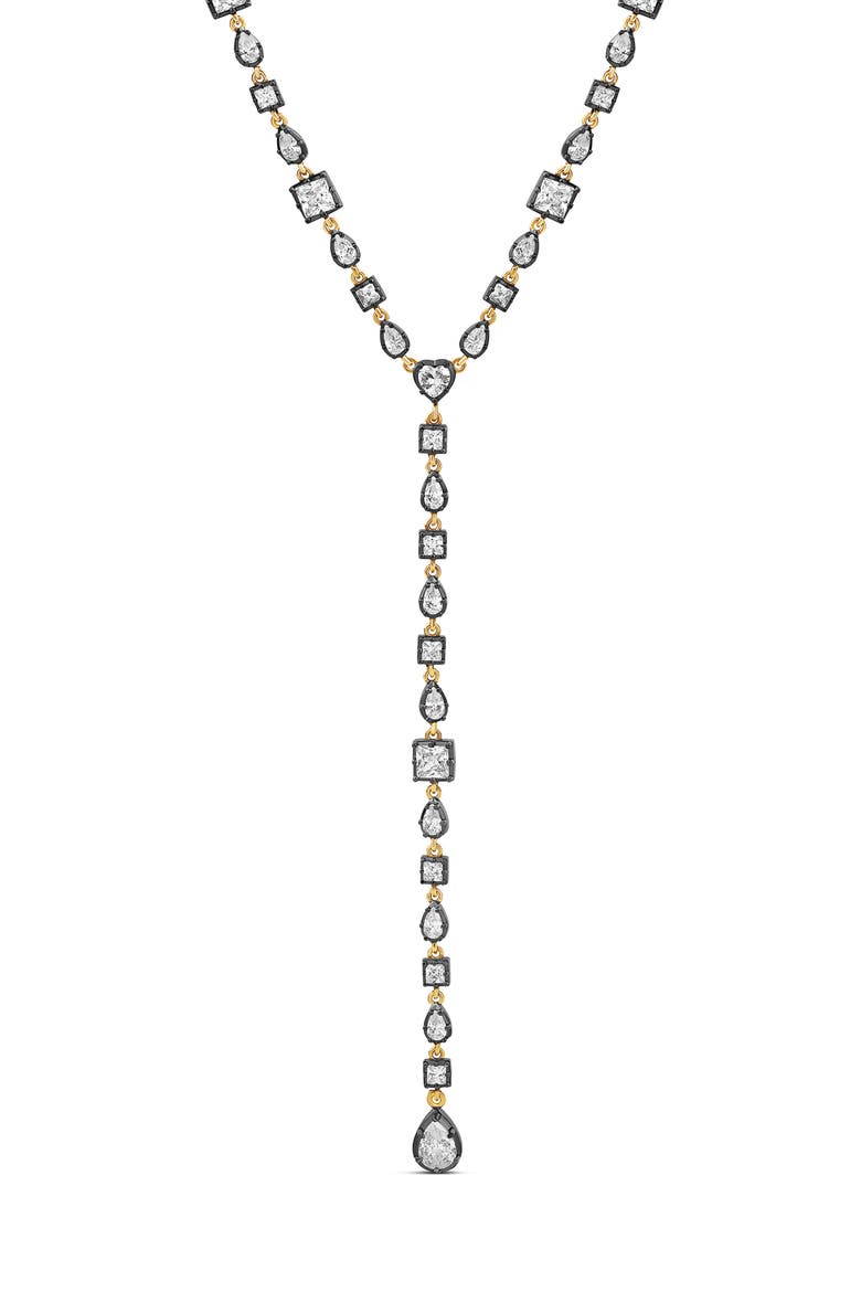 Multi Shape Lariat Necklace, Main, color, GOLD