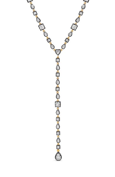 Multi Shape Lariat Necklace