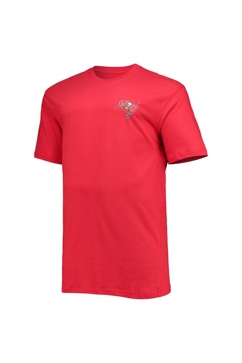 Men's Fanatics Branded Red Tampa Bay Buccaneers Big & Tall #1 Dad 2-Hit T-Shirt, Alternate, color, Red