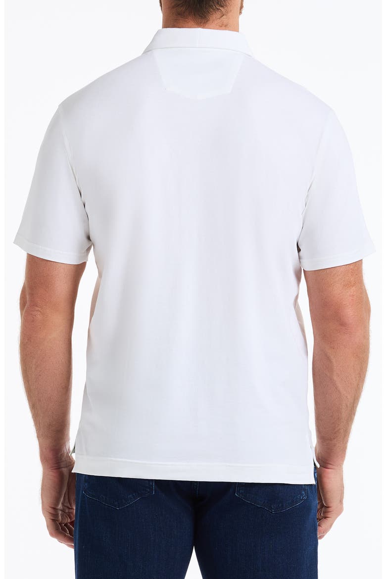 Furlan Stretch Cotton Polo, Alternate, color, WHITE