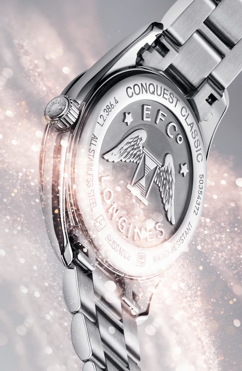 Longines Conquest Classic Bracelet Watch, 34mm, Alternate, color, 