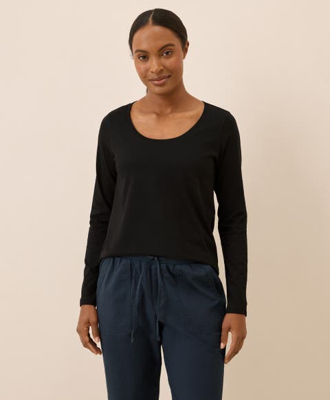 Organic Cotton Softspun Long Sleeve Scoop Neck Tee