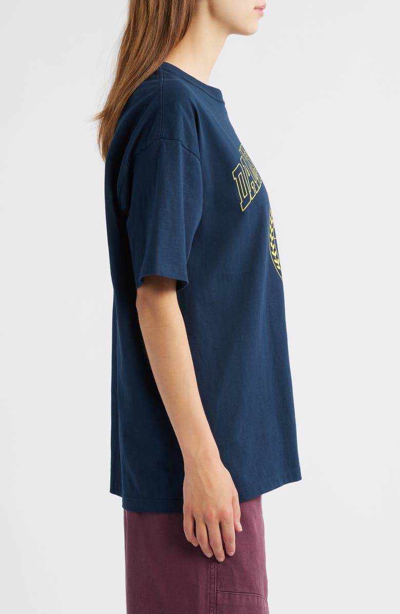 Damson Madder Collegiate Oversize Graphic T-Shirt, Alternate, color, Navy